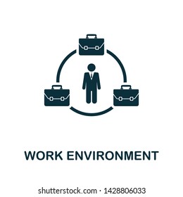 Work Environment vector icon illustration. Creative sign from quality control icons collection. Filled flat Work Environment icon for computer and mobile. Symbol, logo vector graphics.