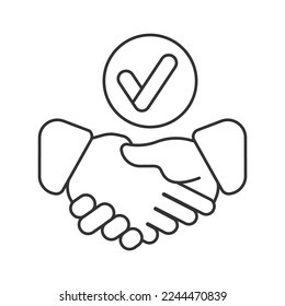 Arbeitsethik, Vektorsymbol. Zeilenzeichen für mobiles Konzept und Webdesign. Symbol, Logo-Abbildung. Vektorgrafik