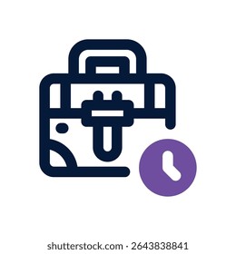 work experience duotone icon. Sleek and modern vector icon for websites, mobile apps, marketing materials, and corporate design. Fully scalable and ready to use.