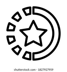 work Experience Icon. Achievements, Successes, Ratings. Outline Icon
