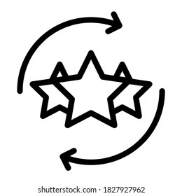 work Experience Icon. Achievements, Successes, Ratings. Outline Icon