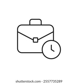Work experience icon Black and white logo