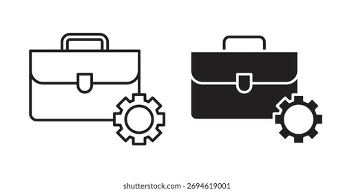 Concepto de icono de experiencia laboral. Símbolo del logotipo para el Web y el móvil. Pixel perfecto.