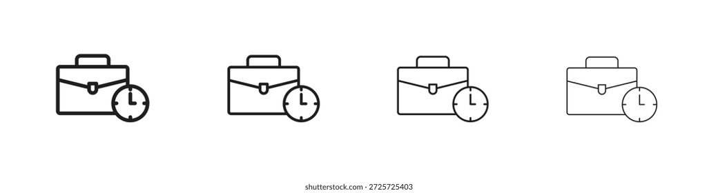 Work experience icon concept. Thin line symbol. Simple outline style vector