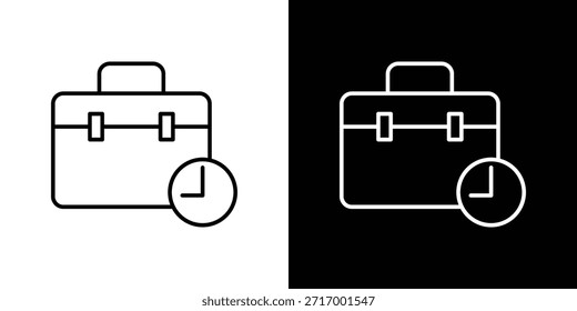Icono de experiencia laboral - Estilo de línea. diseño de Plantilla de símbolos