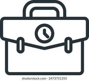 Diseño de signo de símbolo de línea de icono de experiencia laboral