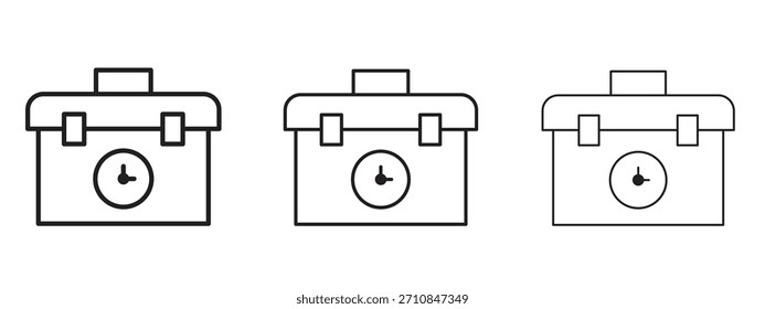 Icono de experiencia de trabajo con estilo de contorno, diseños de Ilustración vectorial