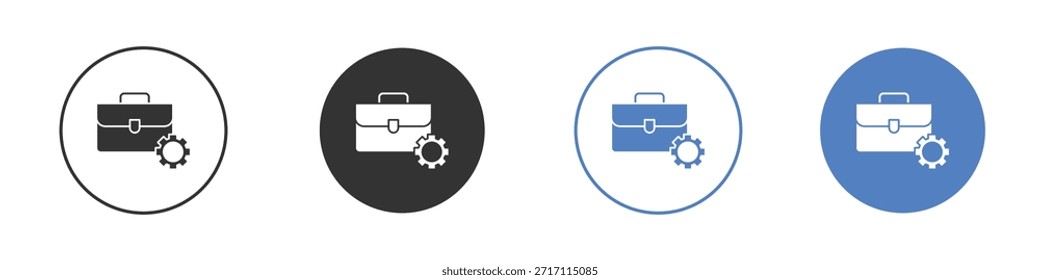 Conjunto de pictogramas de iconos de experiencia laboral. Diseños de iconos de Vector