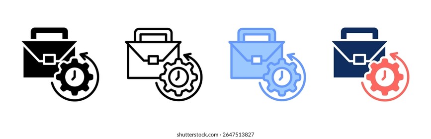 Work Experience icon sheet multiple style collection