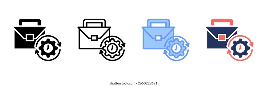 Work Experience icon sheet multiple style collection