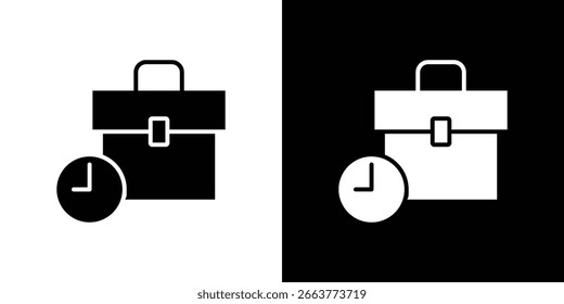 Icono de experiencia laboral colección de símbolos. Vector plano ilustración de stock.