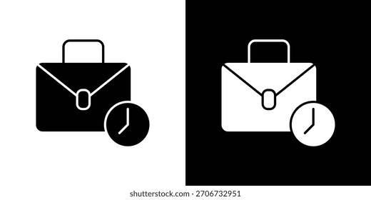 Logotipo del símbolo del icono de la experiencia laboral. Plantilla gráfica.