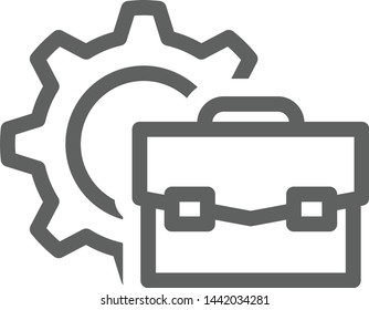 Work experience icon, vector illustration