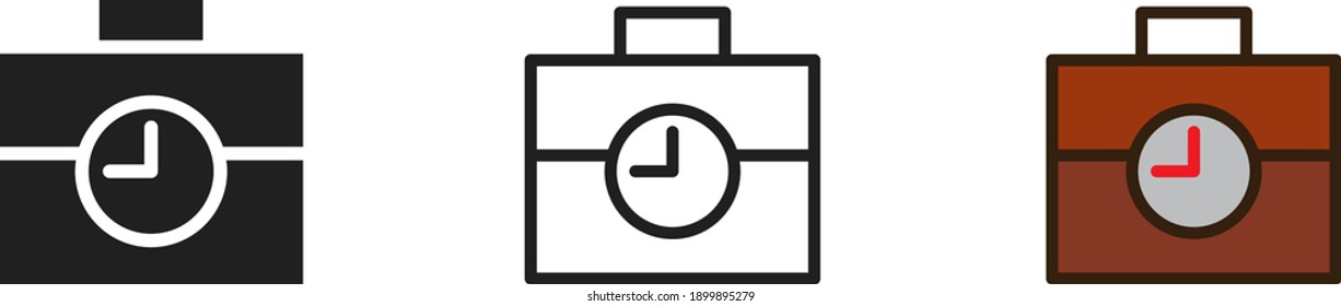 Work experience icon, vector illustration	