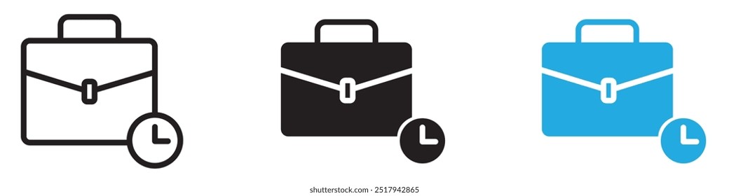 Work experience icon vector set illustration