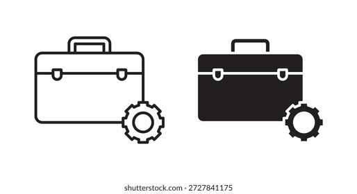 Iconos de experiencia laboral. Iconos de contorno Vector colección. ilustraciones planas