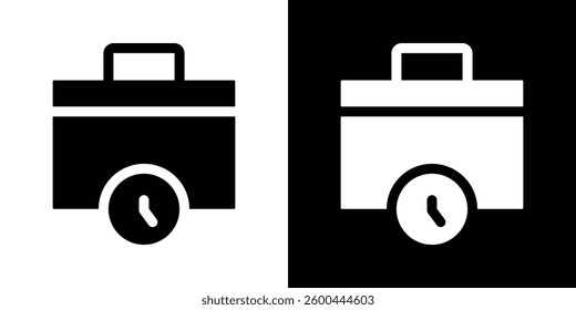 Work experience icons vectors set in solid style.