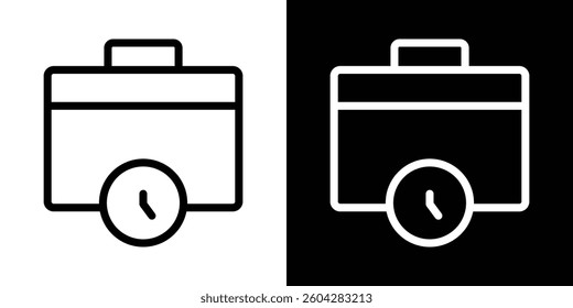 Work experience icons vectors set in stroke line style.
