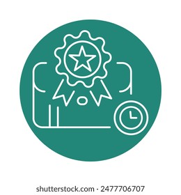 Work experience line black icon. Sign for web page, mobile app, button, logo. Vector isolated button. Editable stroke.