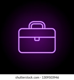 work experience line icon. Elements of web in neon style icons. Simple icon for websites, web design, mobile app, info graphics