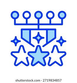 Work Experience Line Icon, Outline Symbol für Karrierehintergrund, History Review, Professional Journey, Skill Mastery und Job Record. Vektorsymbol.