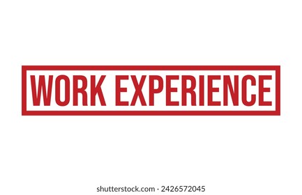 Work Experience Rubber Stamp Seal Vector