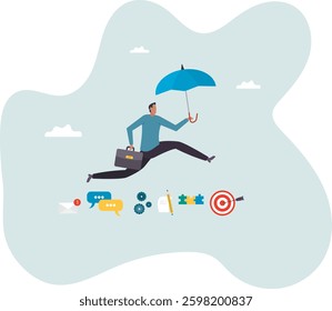 Work experience, skill development or leadership learning, career path motivation, capability or ability to growing in job or project progress .character for design