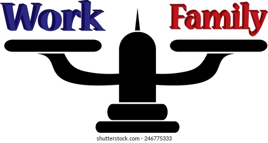Work and family balance concept