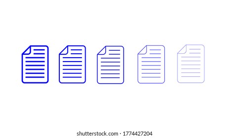 Symbol für Arbeitsdatei - blauer Text
