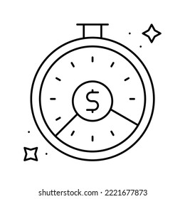 work financial freedom money line icon vector. work financial freedom money sign. isolated contour symbol black illustration