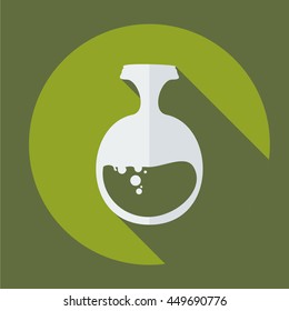 work flat style shadow Medical glassware, beaker