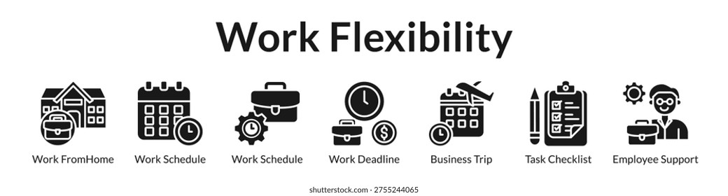 Work Flexibility Solutions with Remote Work Options Schedule Management Business Travel and Employee Support Systems