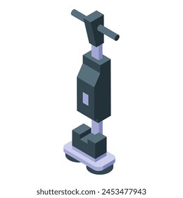 Work floor washing machine icon isometric vector. Water cleaning. Worker company
