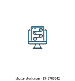 Work flow icon design. Startup icon vector illustration