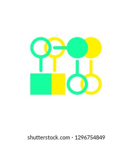 Work flow icon line art style