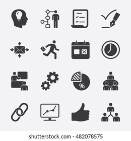 Work Flow Vector Icon
