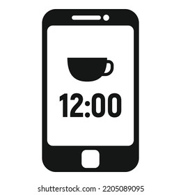 Work food time icon simple vector. Business office. Home balance