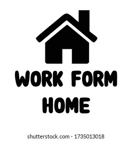 Work Form Home Icon Symbol Illustration Design