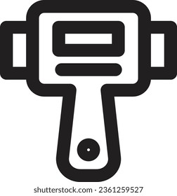 Work Gavel Hammer Outline Icon