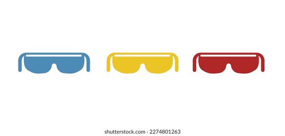 work glasses icon, vector illustration