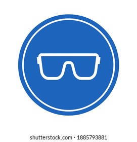 work glasses on white background