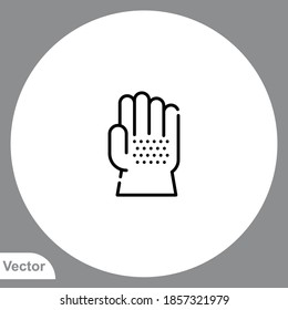 Work glove icon sign vector,Symbol, logo illustration for web and mobile