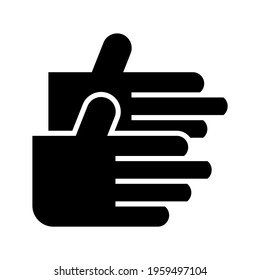 work gloves icon or logo isolated sign symbol vector illustration - high quality black style vector icons
