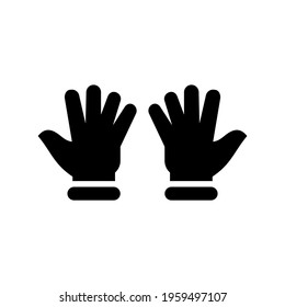 work gloves icon or logo isolated sign symbol vector illustration - high quality black style vector icons
