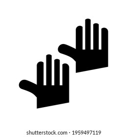 work gloves icon or logo isolated sign symbol vector illustration - high quality black style vector icons
