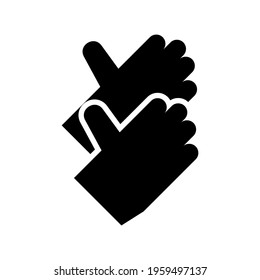 work gloves icon or logo isolated sign symbol vector illustration - high quality black style vector icons
