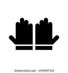 work gloves icon or logo isolated sign symbol vector illustration - high quality black style vector icons

