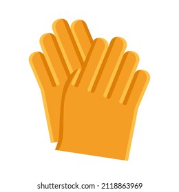 Work gloves isolated on white background. Personal protective equipment.