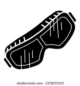 Work goggles icon. Simple illustration of work goggles vector icon for web design isolated on white background