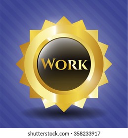 Work golden badge